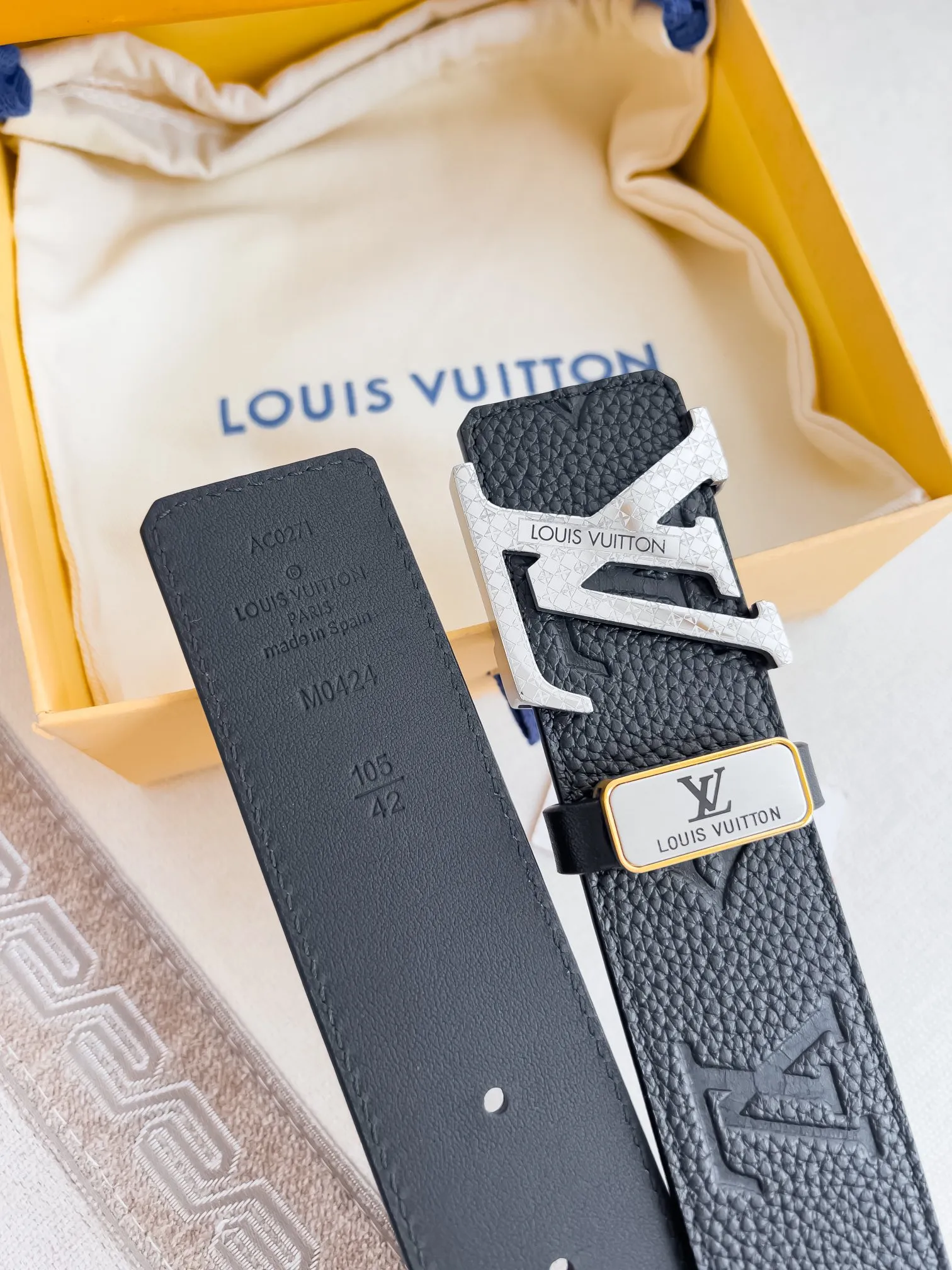 【2026】LV【LOUIS VUITTON】(ルイヴィトン) 3.8cmベルト メンズ  240903