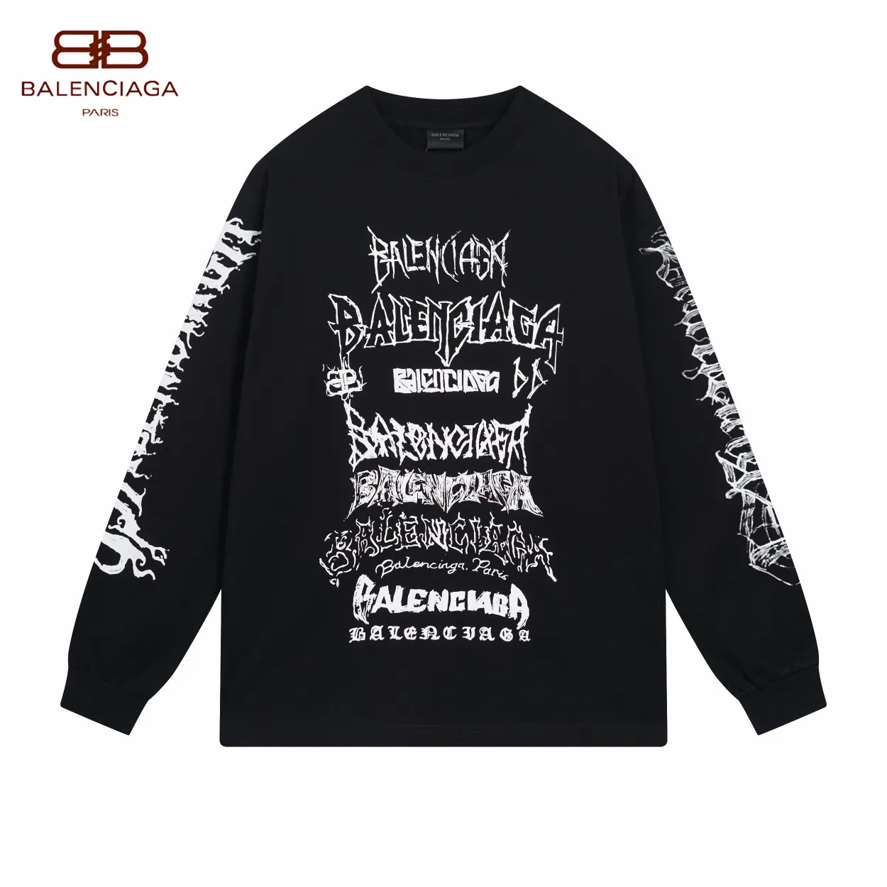 【2026】【BALENCIAGA 公式旗艦店】バレンシアガ  丸首の衛衣 スウェットご好評に付き再入荷 240829