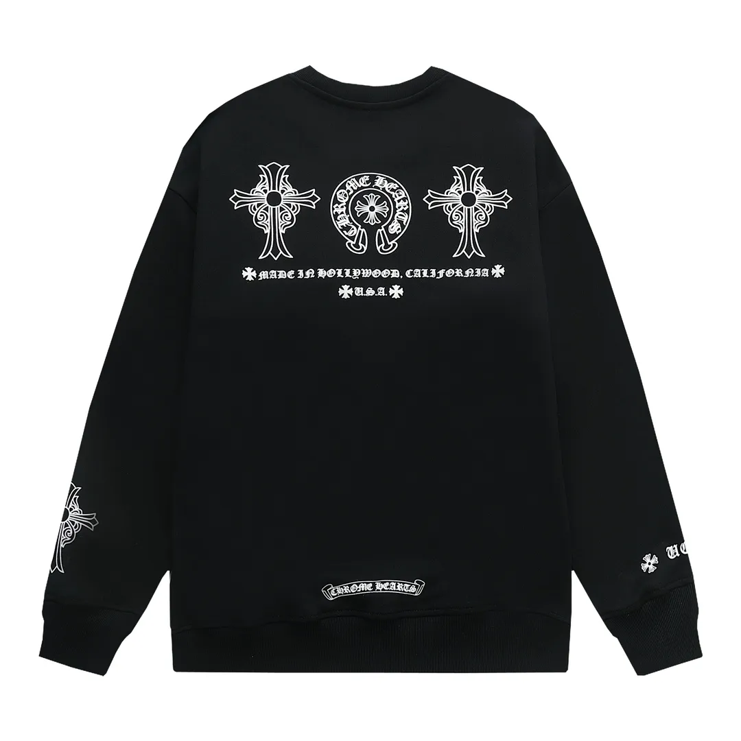 【2026】【CHROME HEARTS 公式旗艦店】クロムハーツ  丸首の衛衣 スウェット ご好評に付き再入荷240829