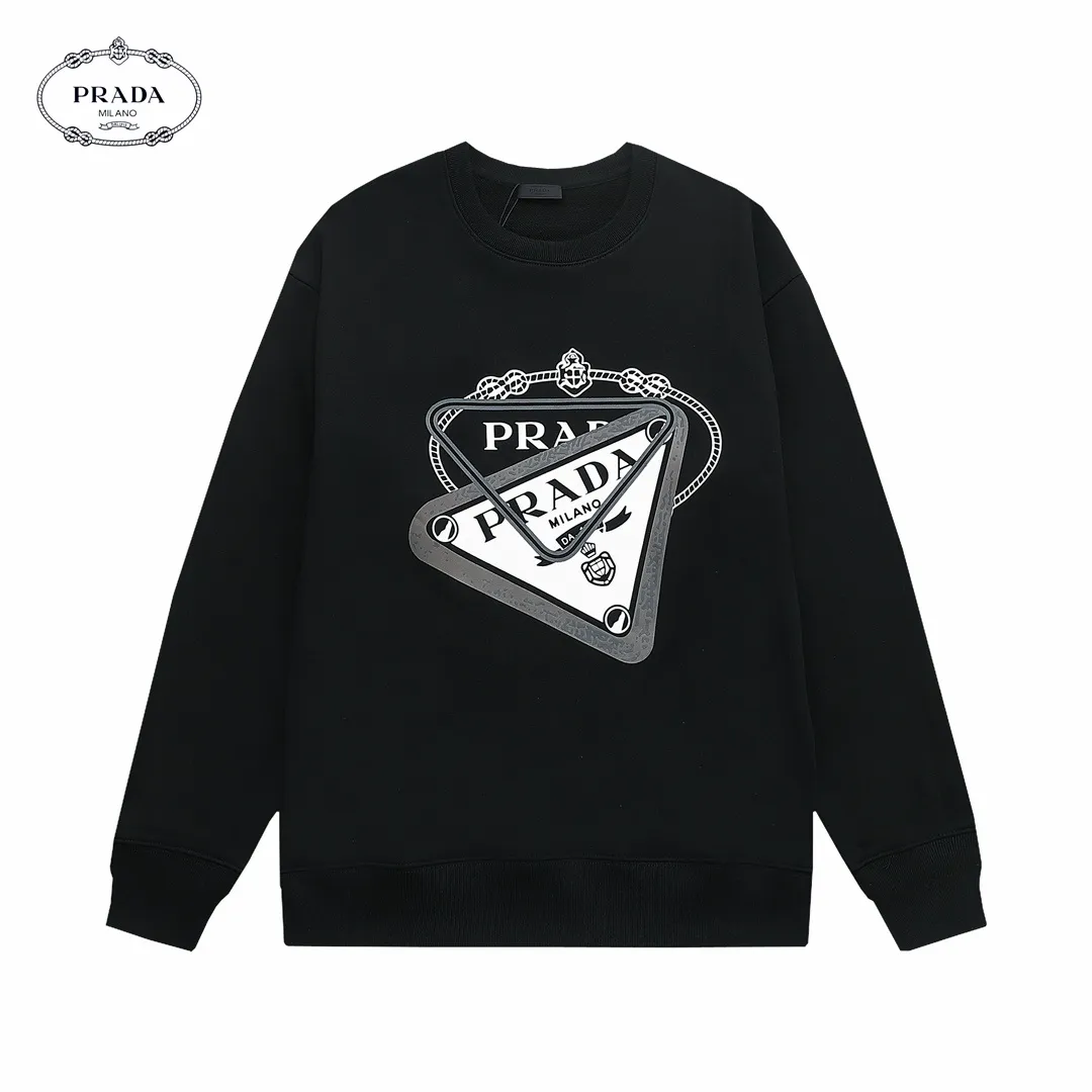 【2026】【PRADA 公式旗艦店】プラダ  丸首の衛衣 スウェットご好評に付き再入荷 240809