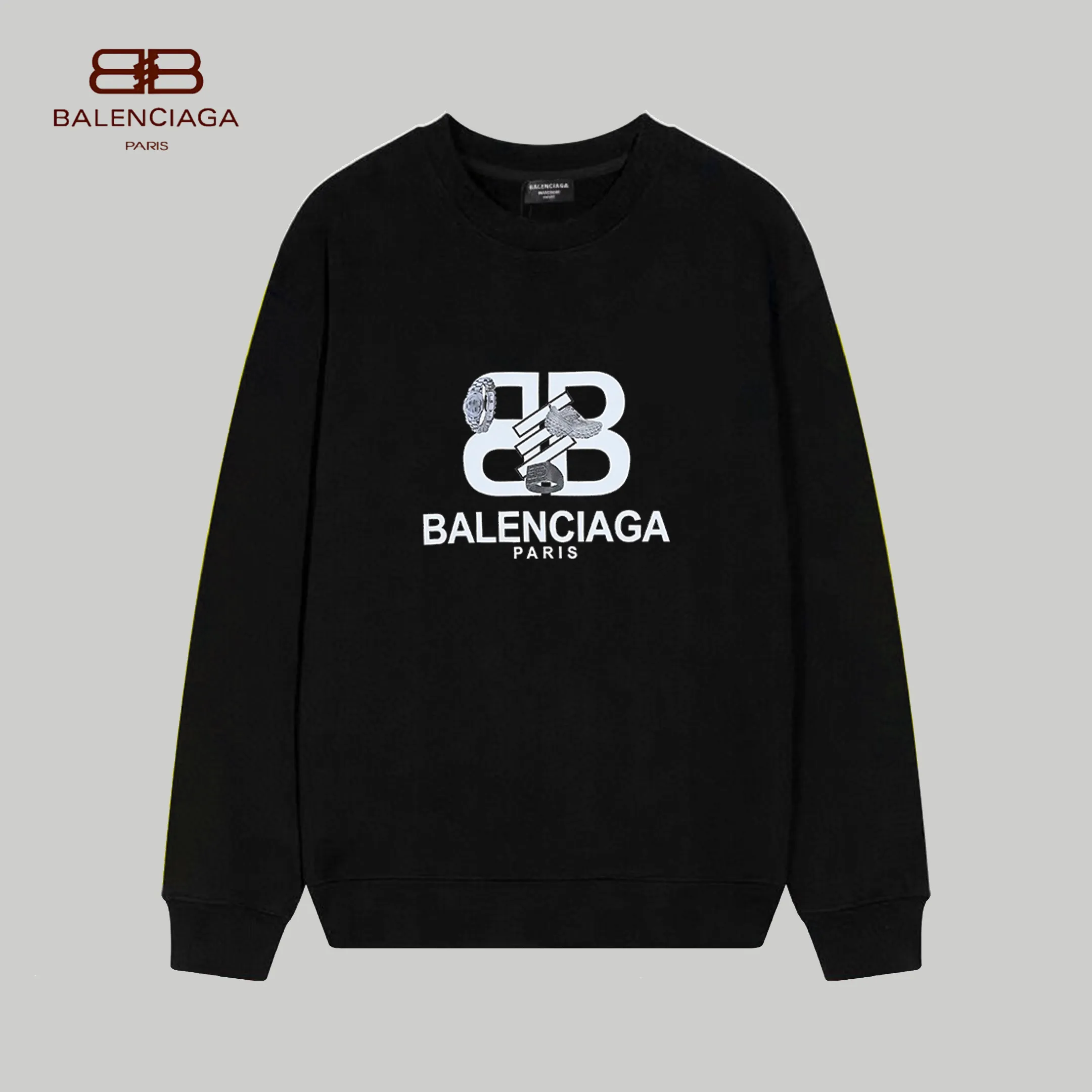 【2026】【BALENCIAGA 公式旗艦店】バレンシアガ 丸首の衛衣 スウェット ご好評に付き再入荷 240809