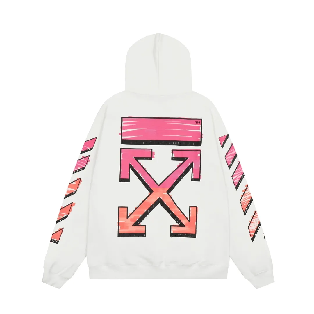 【2026】【OFF-WHITE  公式旗艦店】オフホワイトパーカースウェットご好評に付き再入荷 240806