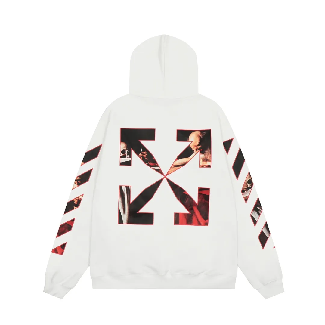【2026】【OFF-WHITE  公式旗艦店】オフホワイトパーカースウェットご好評に付き再入荷 240806