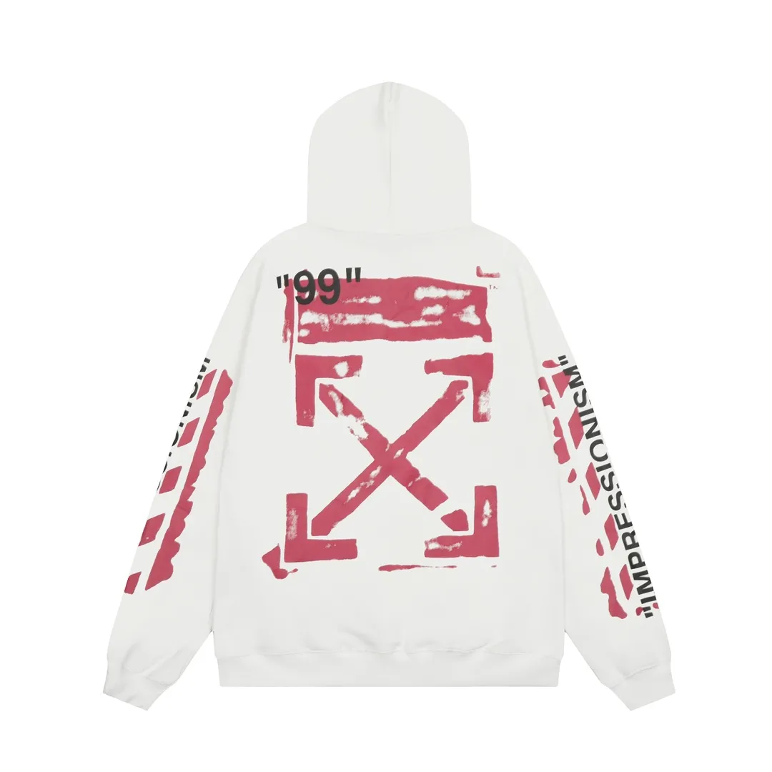 【2026】【OFF-WHITE  公式旗艦店】オフホワイトパーカースウェットご好評に付き再入荷 240806