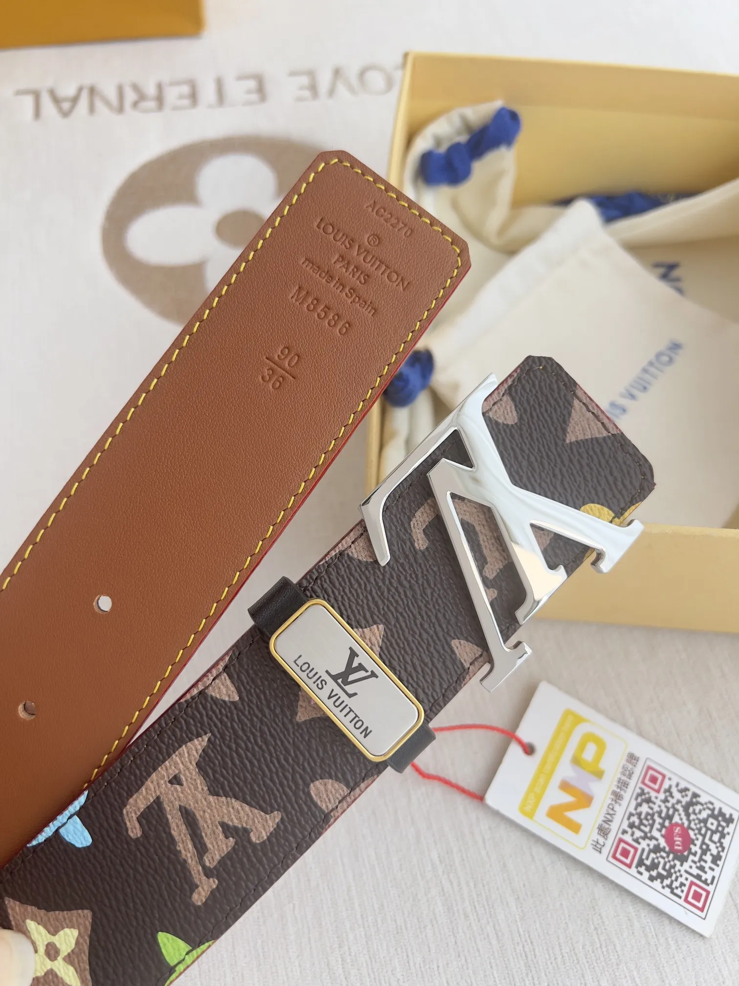【2026】LV【LOUIS VUITTON】(ルイヴィトン) 3.8cmベルト メンズ  24706