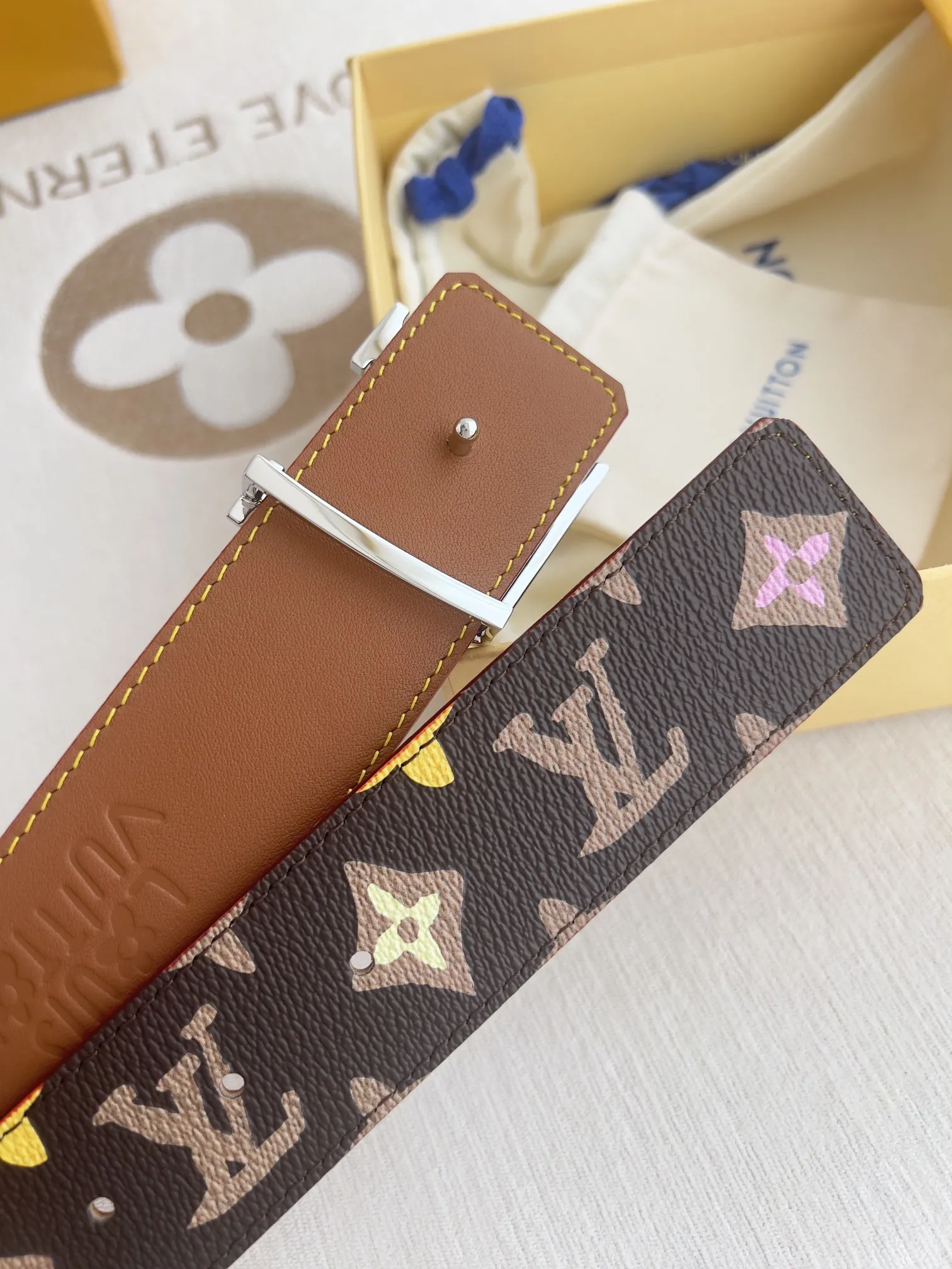 【2026】LV【LOUIS VUITTON】(ルイヴィトン) 3.8cmベルト メンズ  24706