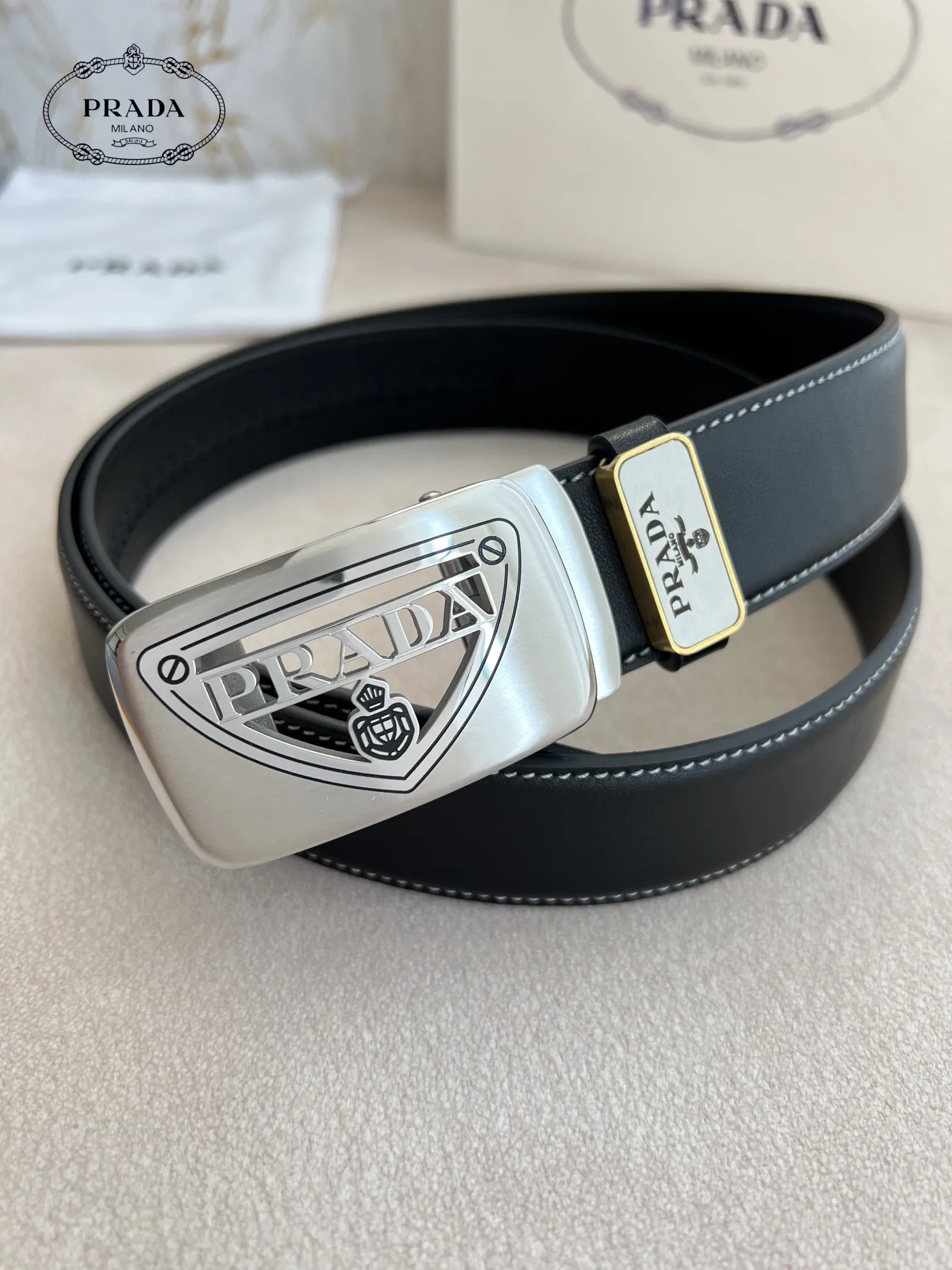 【2026】【PRADA】(プラダ) 3.5cmベルト メンズ