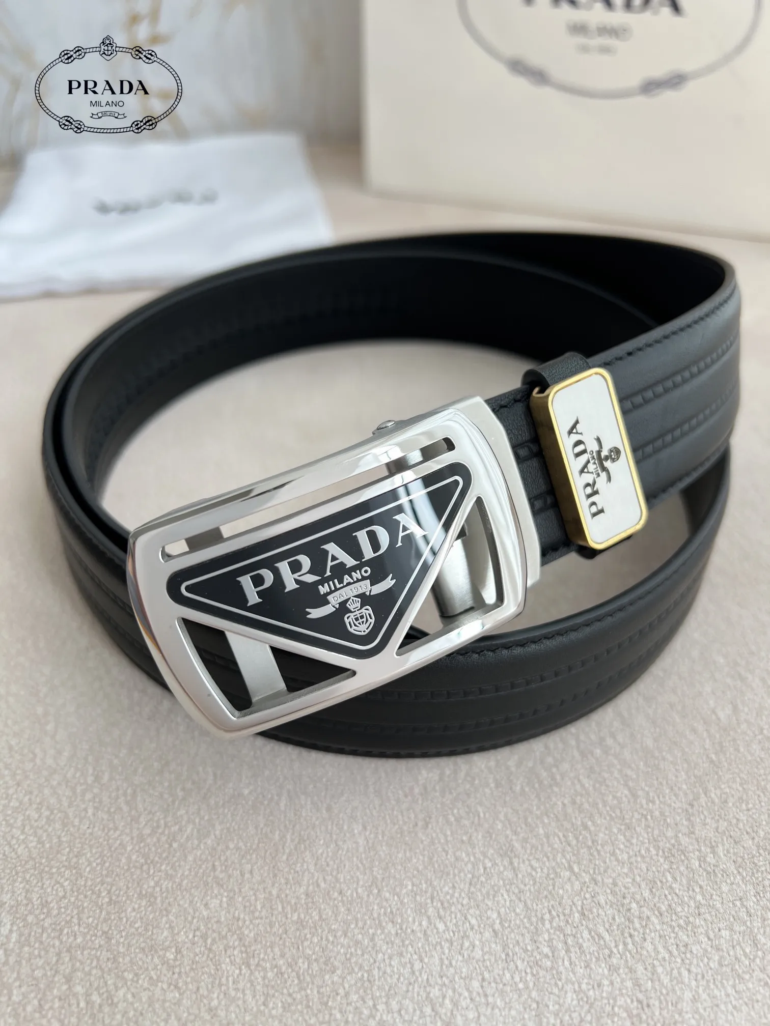 【2026】【PRADA】(プラダ) 3.5cmベルト メンズ