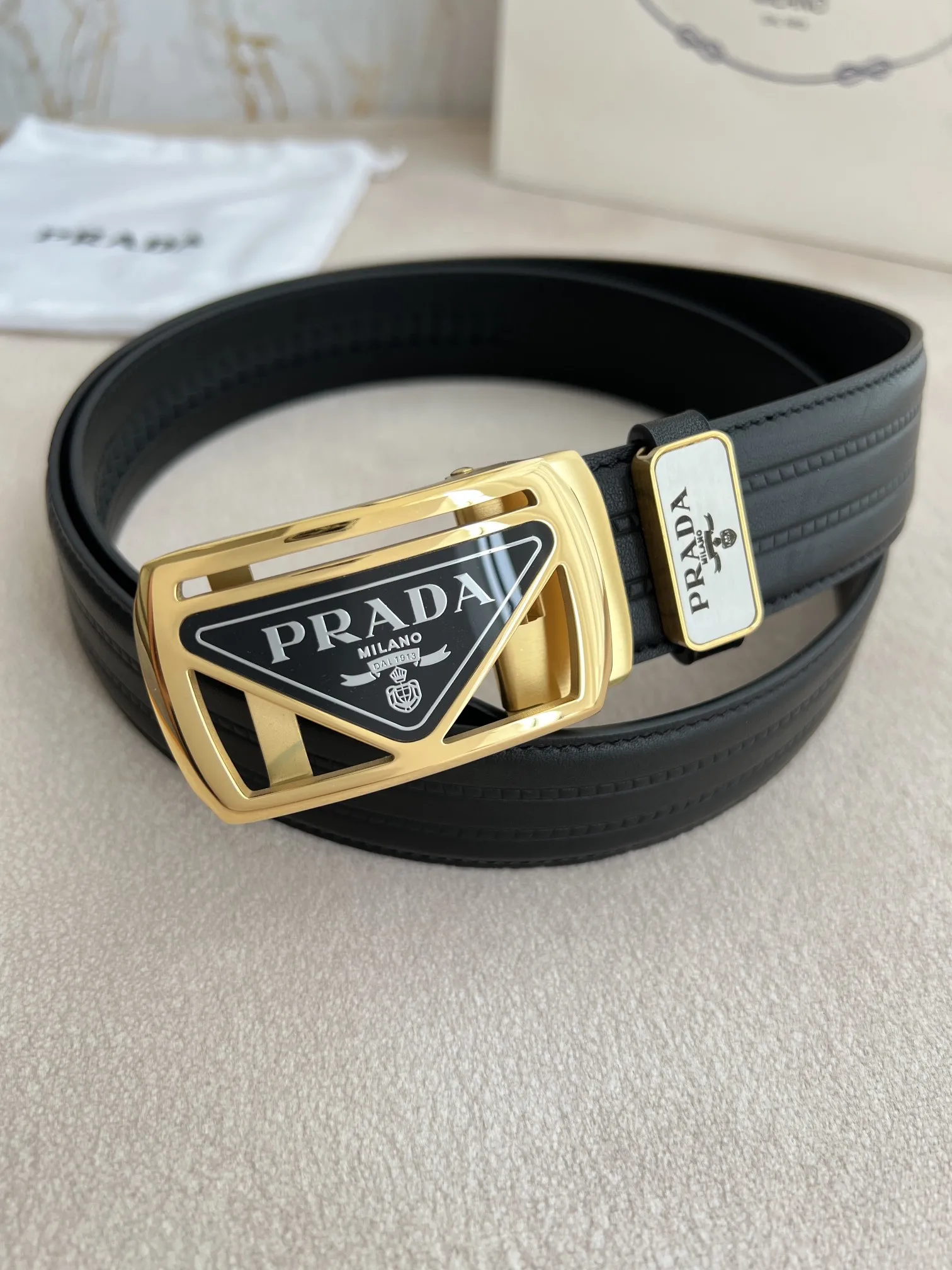 【2026】【PRADA】(プラダ) 3.5cmベルト メンズ