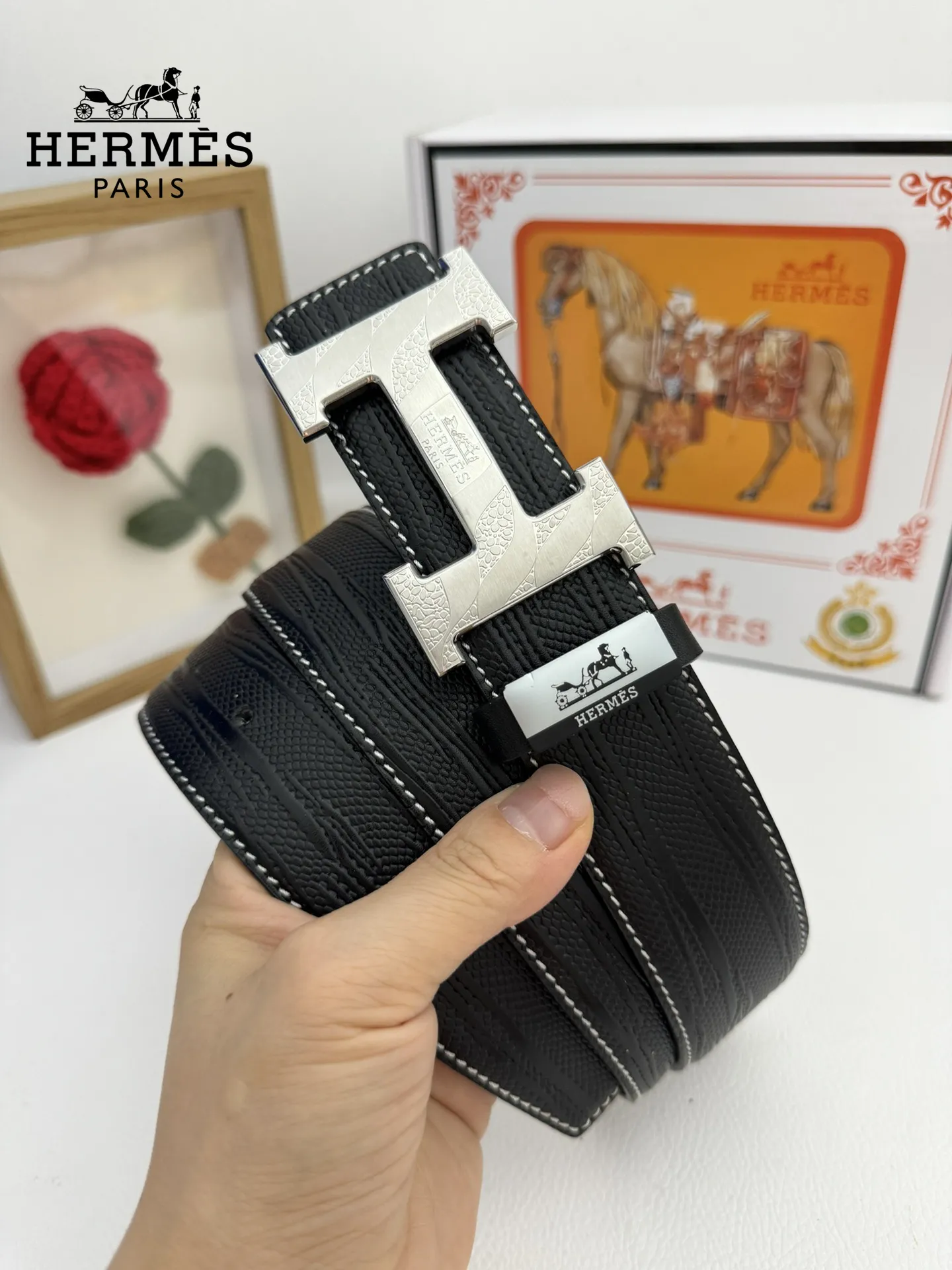 【2026】【Hermès】(エルメス) 3.8cmベルト メンズ
