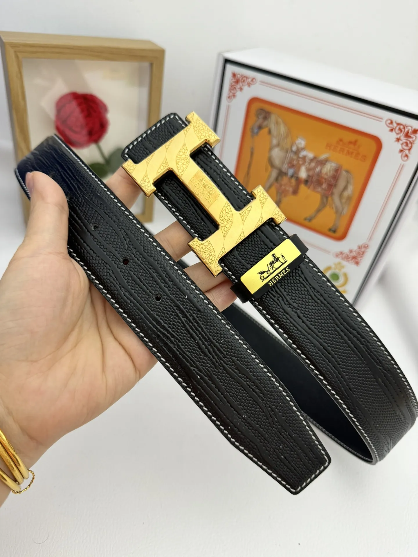 【2026】【Hermès】(エルメス) 3.8cmベルト メンズ