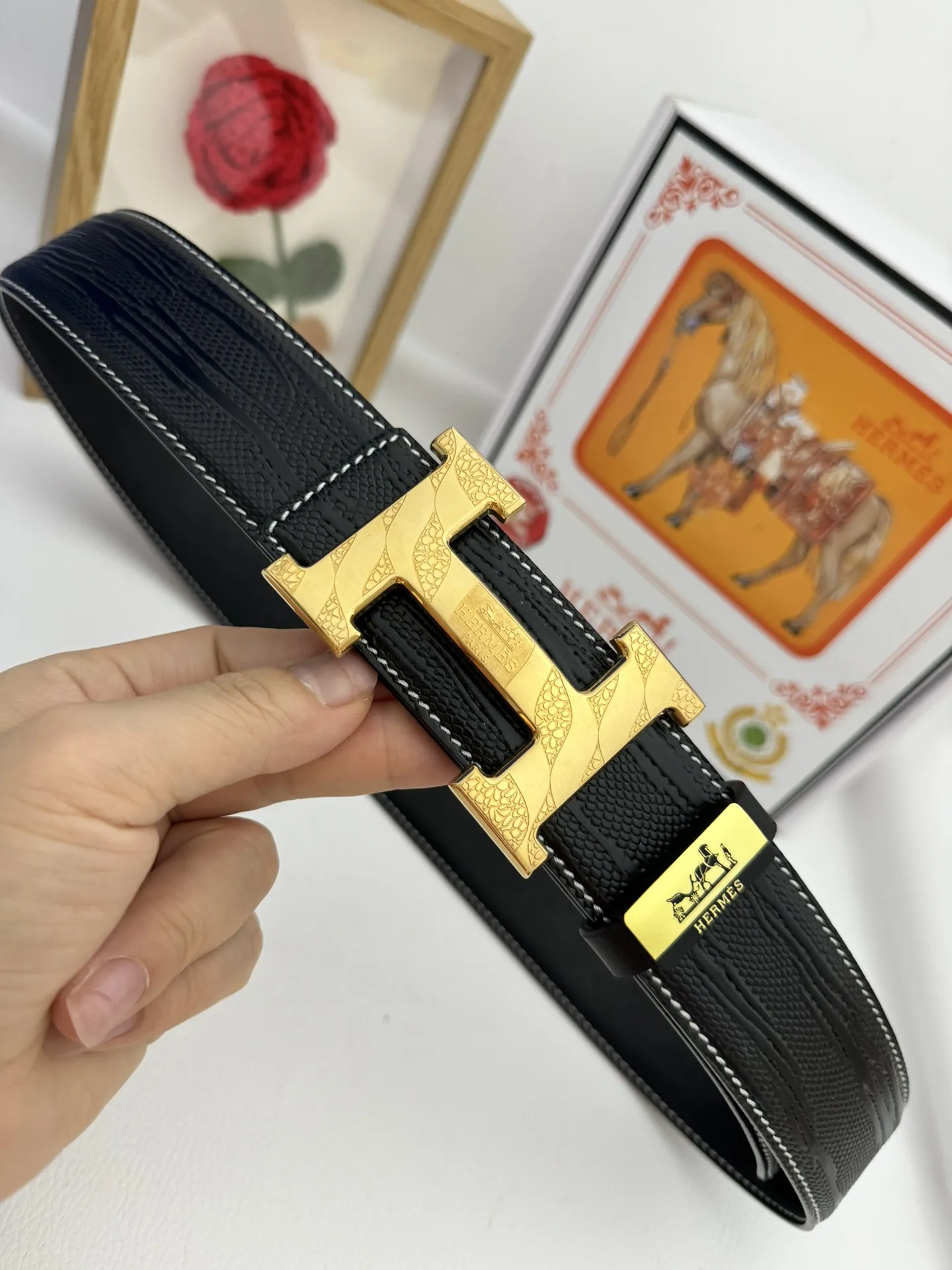【2026】【Hermès】(エルメス) 3.8cmベルト メンズ