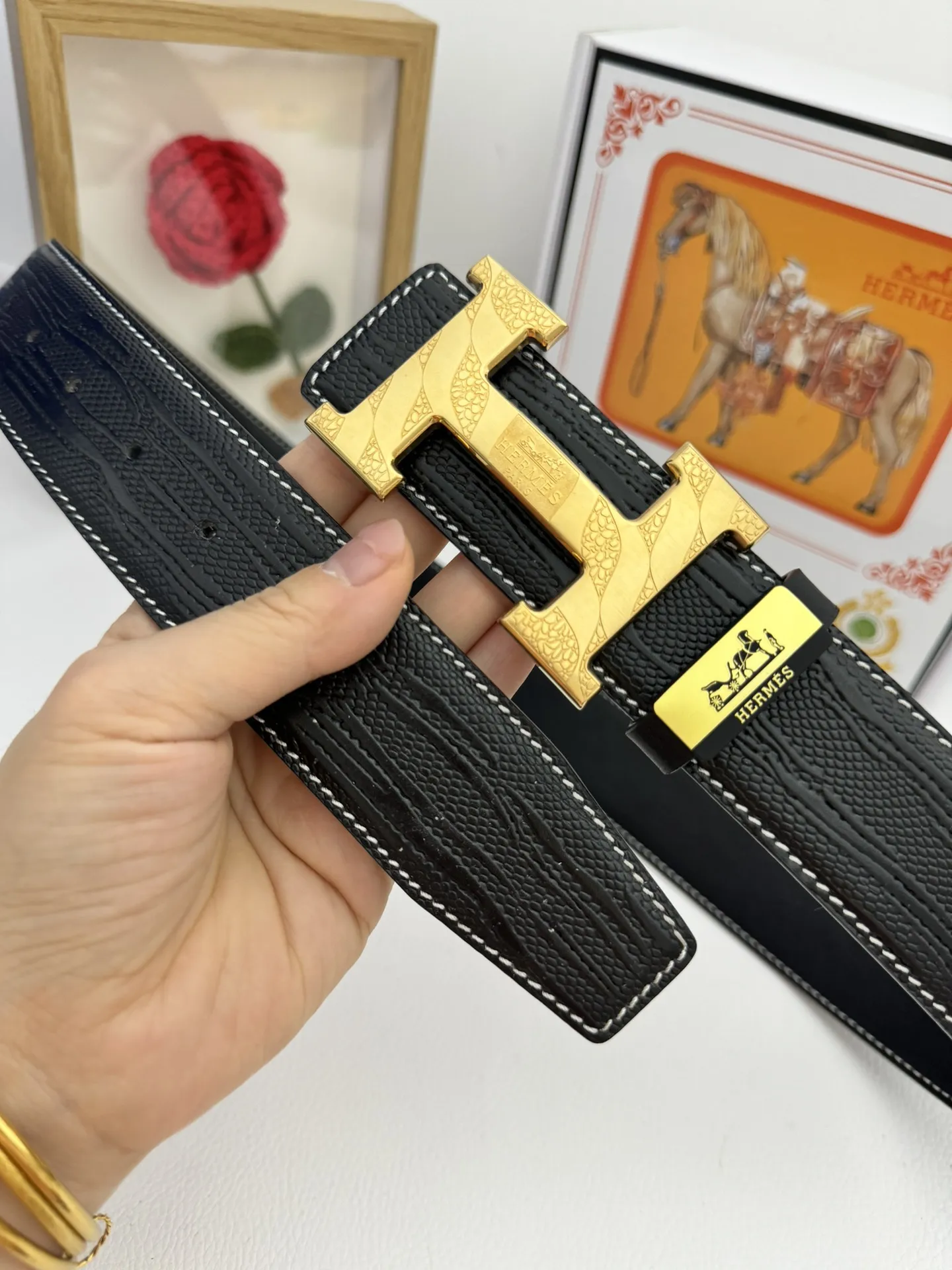 【2026】【Hermès】(エルメス) 3.8cmベルト メンズ