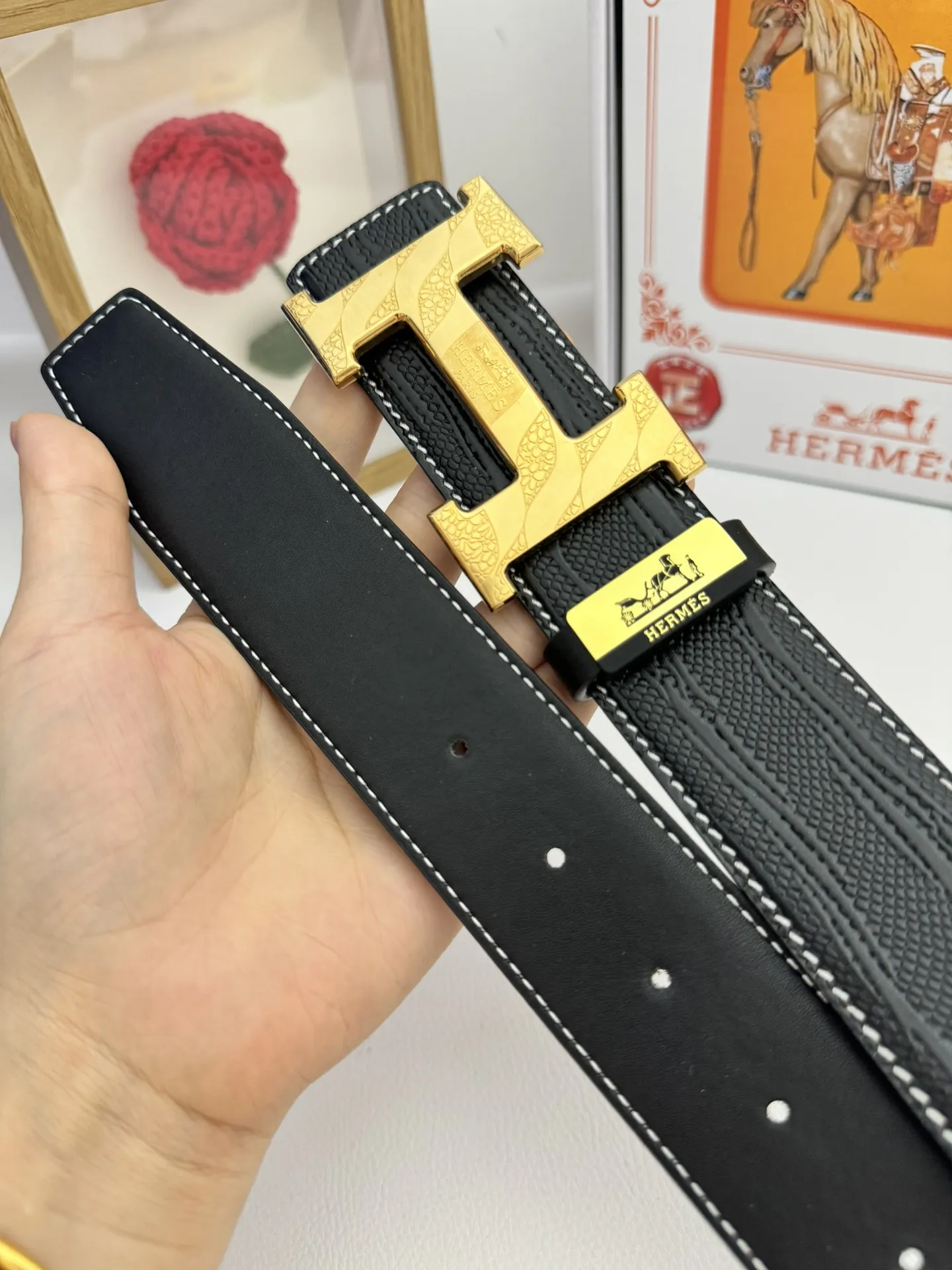 【2026】【Hermès】(エルメス) 3.8cmベルト メンズ