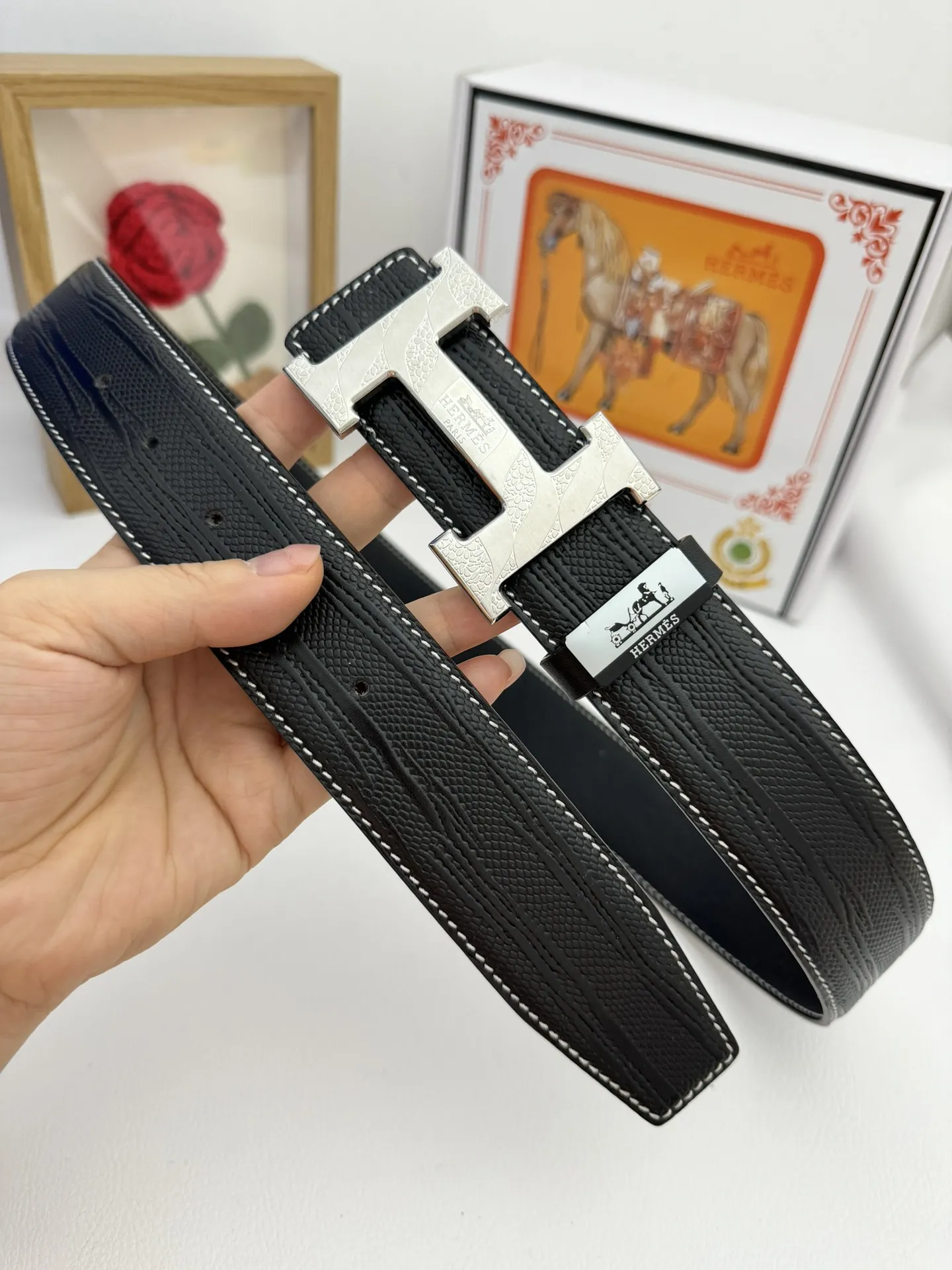 【2026】【Hermès】(エルメス) 3.8cmベルト メンズ