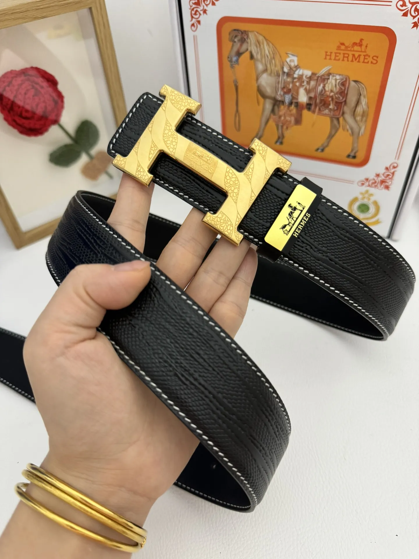 【2026】【Hermès】(エルメス) 3.8cmベルト メンズ