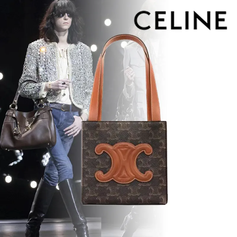 【2026】【CELINE】セリーヌ Triomphe 凱旋門 カーフレザー立体ハンドショルダーバッグ 15*15*14.5 CM