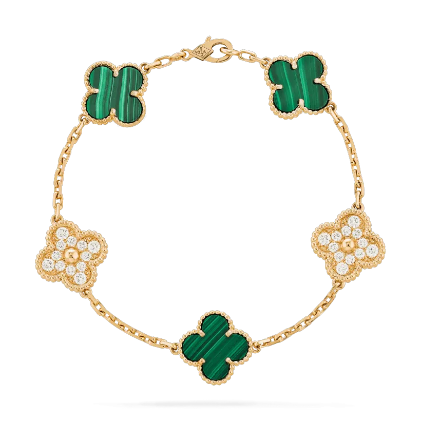 【2026】【Vancleef & Arpels】 ヴィンテージ アルハンブラ ブレスレット、5モチーフ