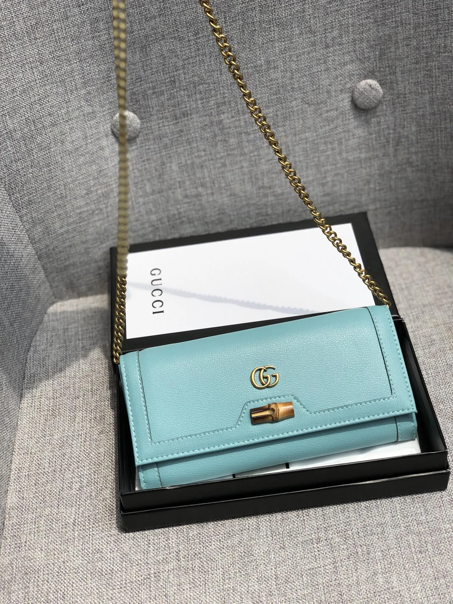 【2026】累積売上総額第１位【GUCCI★グッチ】チェーンウォレット