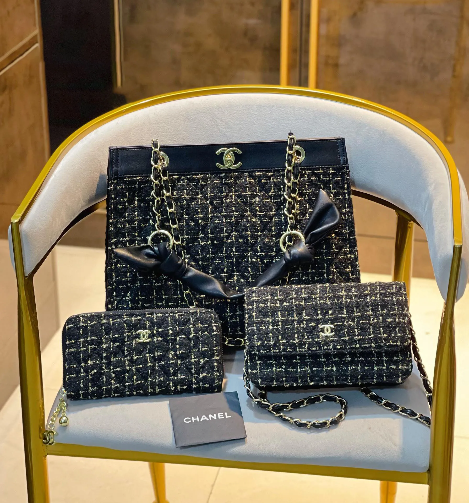 【2026】【CHANEL】 シャネル 定番人気 ミニ マトラッセ☆CHANEL☆Mini Flap Bag3点セット お得