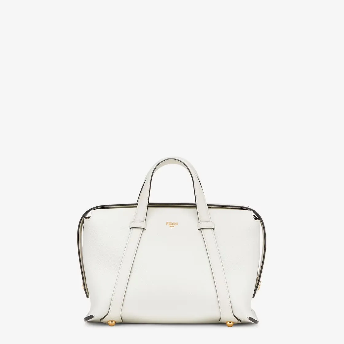 【2026】【FENDI   公式旗艦店】フェンディ ハンドバッグフェンディ ボストン 365    アイスホワイト レザー バッグ