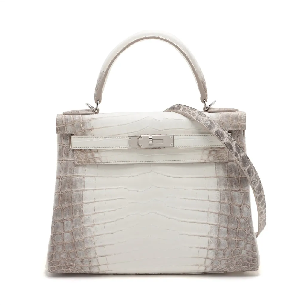 【2026】【HERMES   公式旗艦店】ハンドバッグエルメス ケリー25ニロティカスマット ヒマラヤ シルバー金具