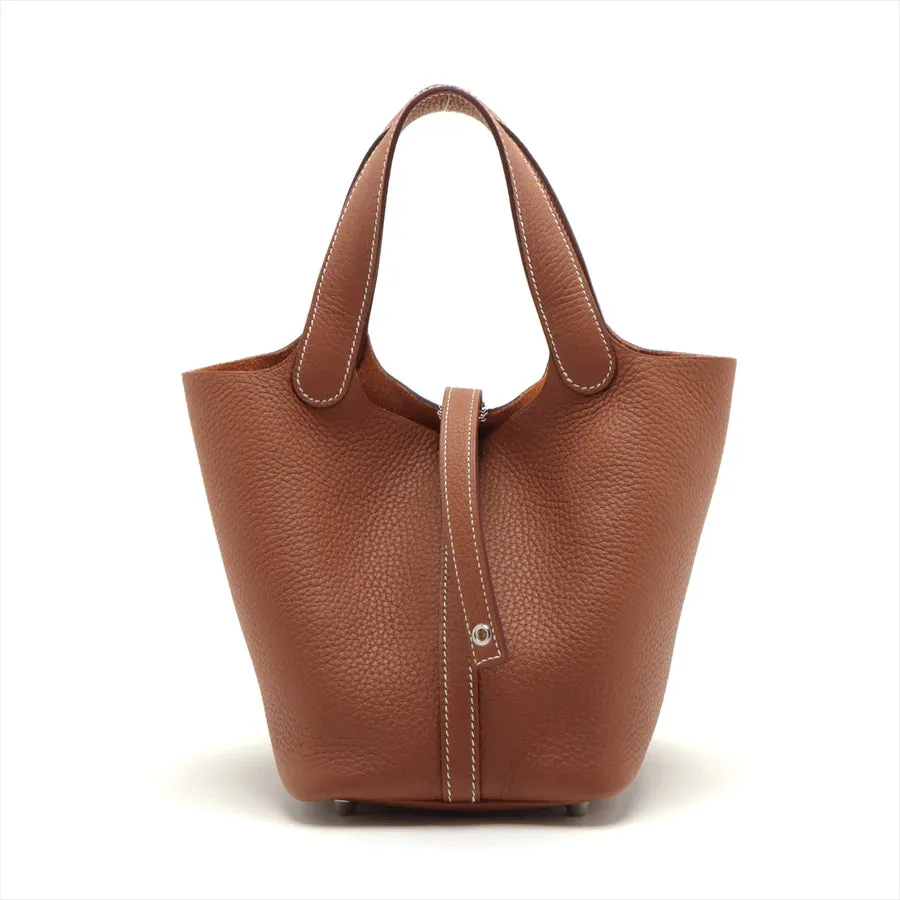 【2026】【HERMES   公式旗艦店】ハンドバッグエルメス ピコタンロックPM トリヨンクレマンス ゴールド シルバー金具
