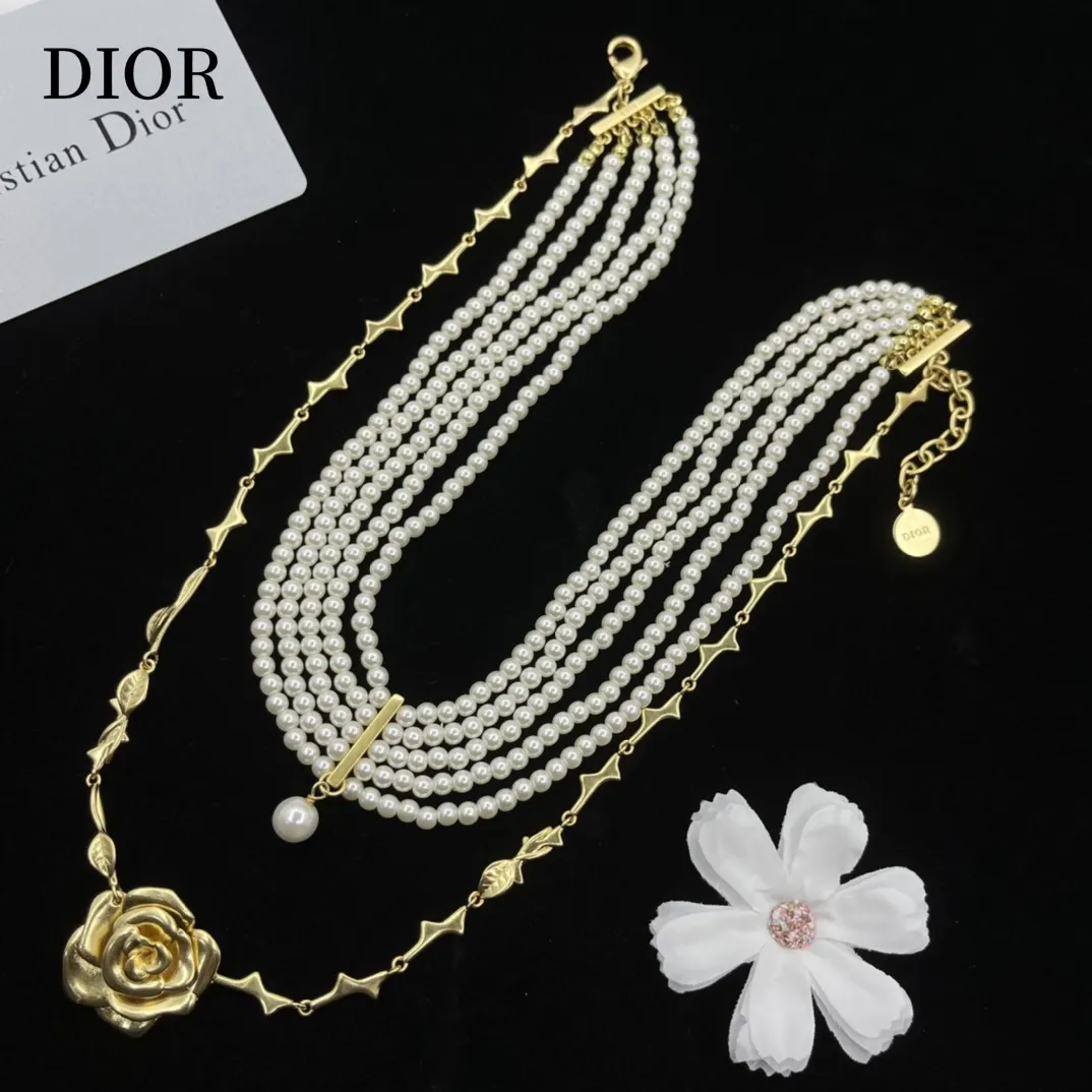 【2026】【DIOR】ネックレス、新しいネックレス万能シンプルファッションオーナメント