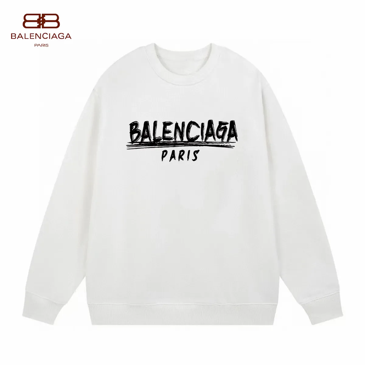 【2026】【BALENCIAGA 公式旗艦店】バレンシアガ 丸首の衛衣 スウェット ご好評に付き再入荷！