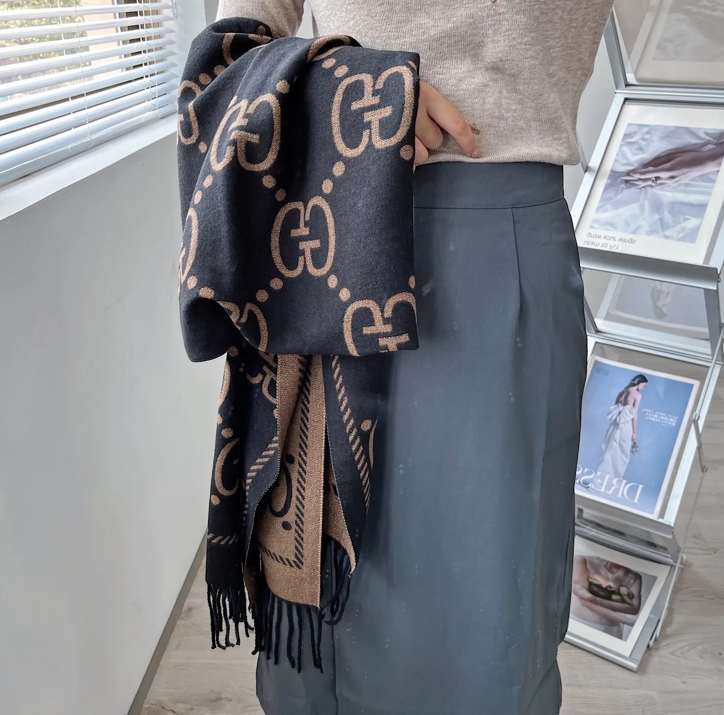 【2026】【GUCCI グッチ】スカーフ70*180CM