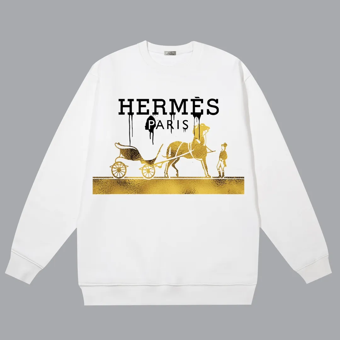 【2026】【HERMES 公式旗艦店】エルメス  丸首の衛衣 スウェットご好評に付き再入荷！