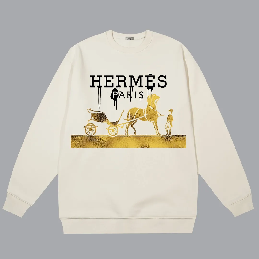 【2026】【HERMES 公式旗艦店】エルメス  丸首の衛衣 スウェットご好評に付き再入荷！