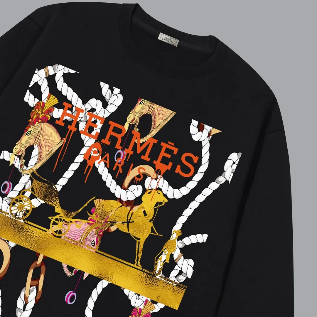 【2026】【HERMES 公式旗艦店】エルメス  丸首の衛衣 スウェットご好評に付き再入荷！