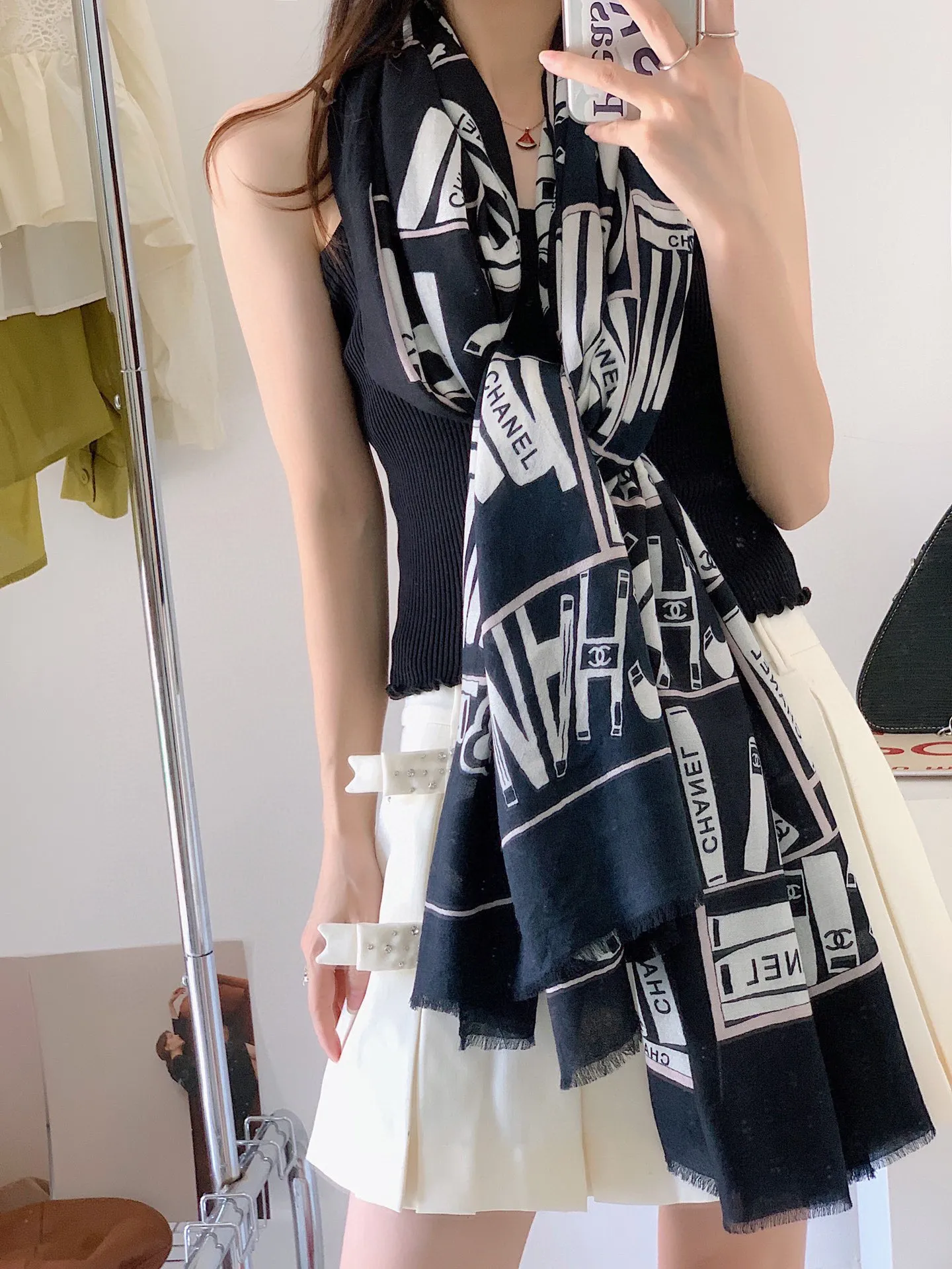 【2026】【CHANEL  シャネル 】スカーフ100*200CM