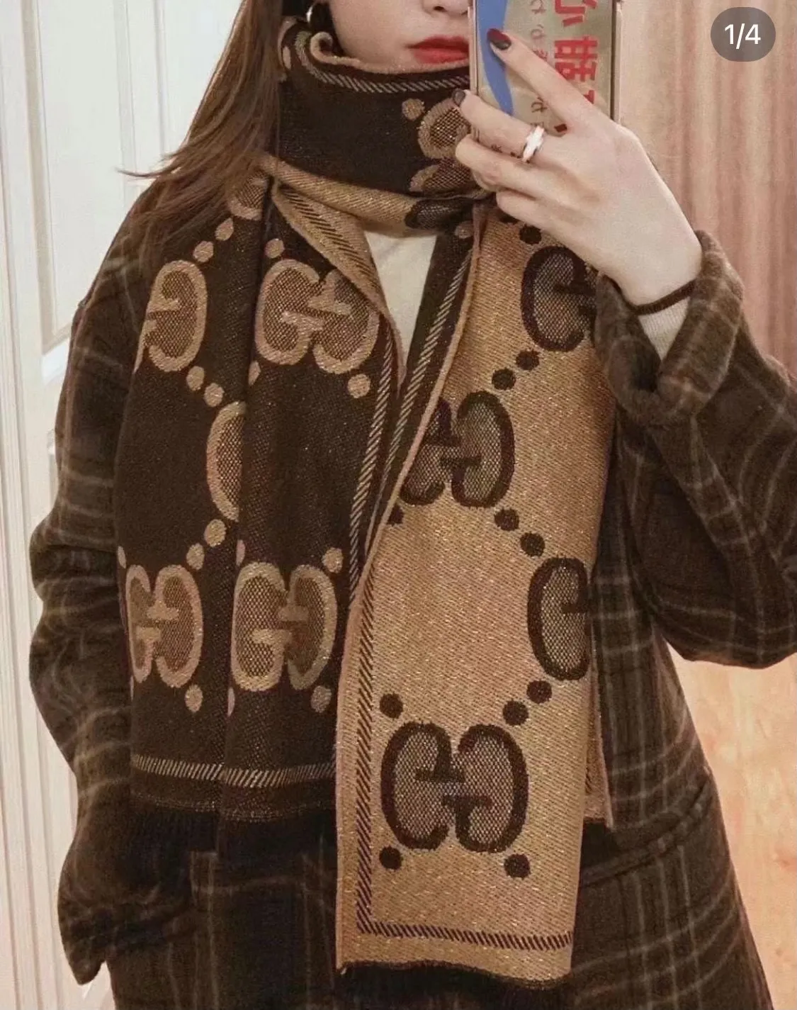【2026】【GUCCI グッチ】スカーフ45*195CM