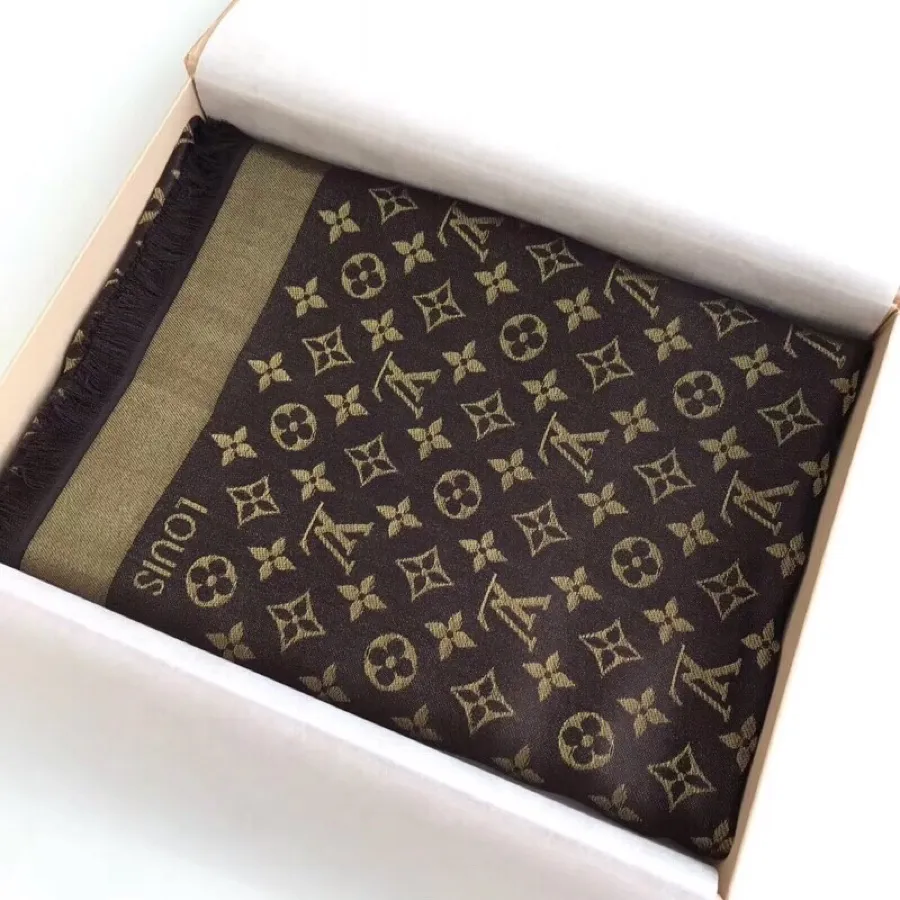 【2026】【LV Louis Vuitton ルイ·ヴィトン】オートクチュール ファッション トランジショナル カラー ロング ビアード スカーフ 140*140CM