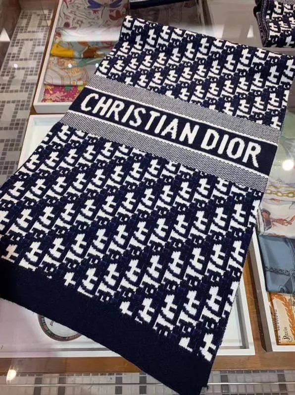 【2026】【DIOR ディオール 】オートクチュール ファッション トランジショナル カラー ロング ビアード スカーフ30*190CM