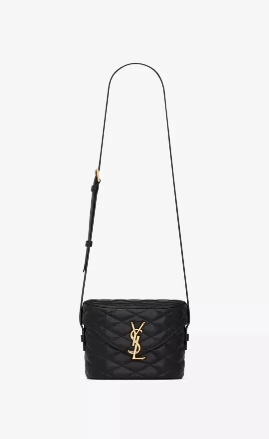 【2026】SAINT LAURENT YSL ジューン ボックスバッグ（ラムスキン／キルティング）