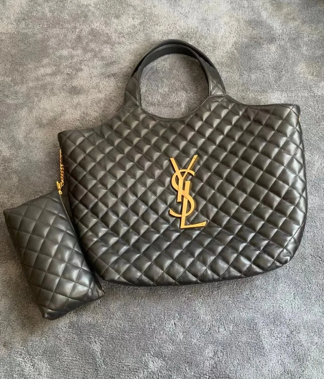 【2026】SAINT LAURENT YSL 50%OFFysl新しい黒のショッピングバッグ爆発的なトートバッグ【送料無料】