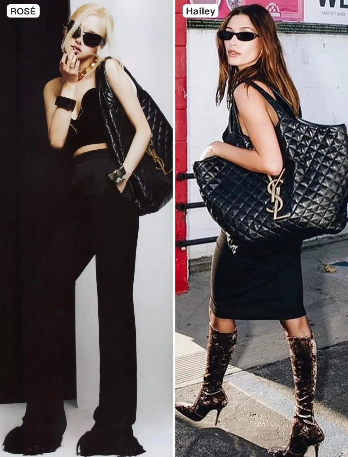 【2026】SAINT LAURENT YSL 50%OFFysl新しい黒のショッピングバッグ爆発的なトートバッグ【送料無料】