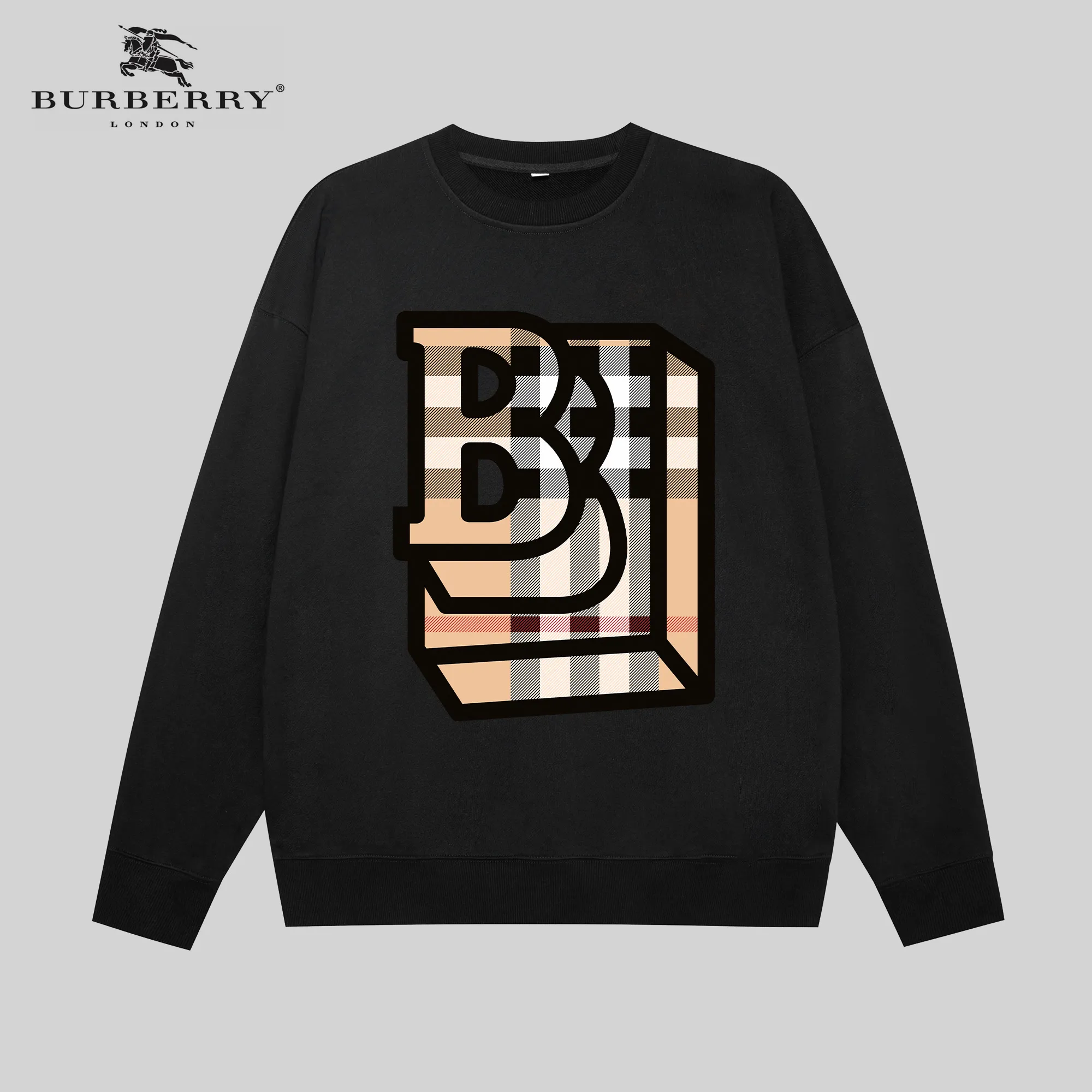 【2026】【BURBERRY  公式旗艦店】バーバリー丸首の衛衣 スウェットご好評に付き再入荷！