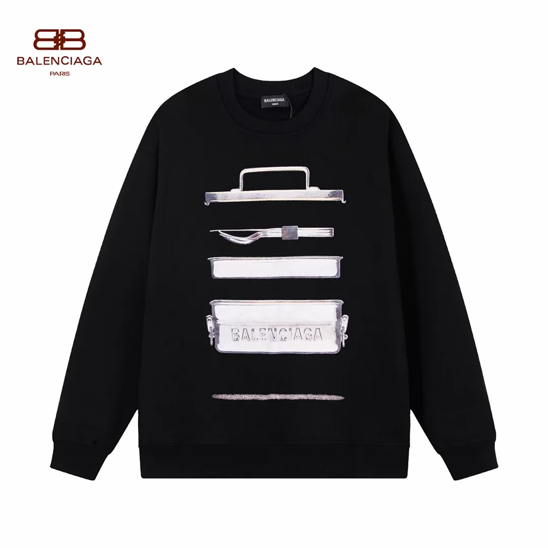【2026】【BALENCIAGA 公式旗艦店】バレンシアガ 丸首の衛衣 スウェット ご好評に付き再入荷！