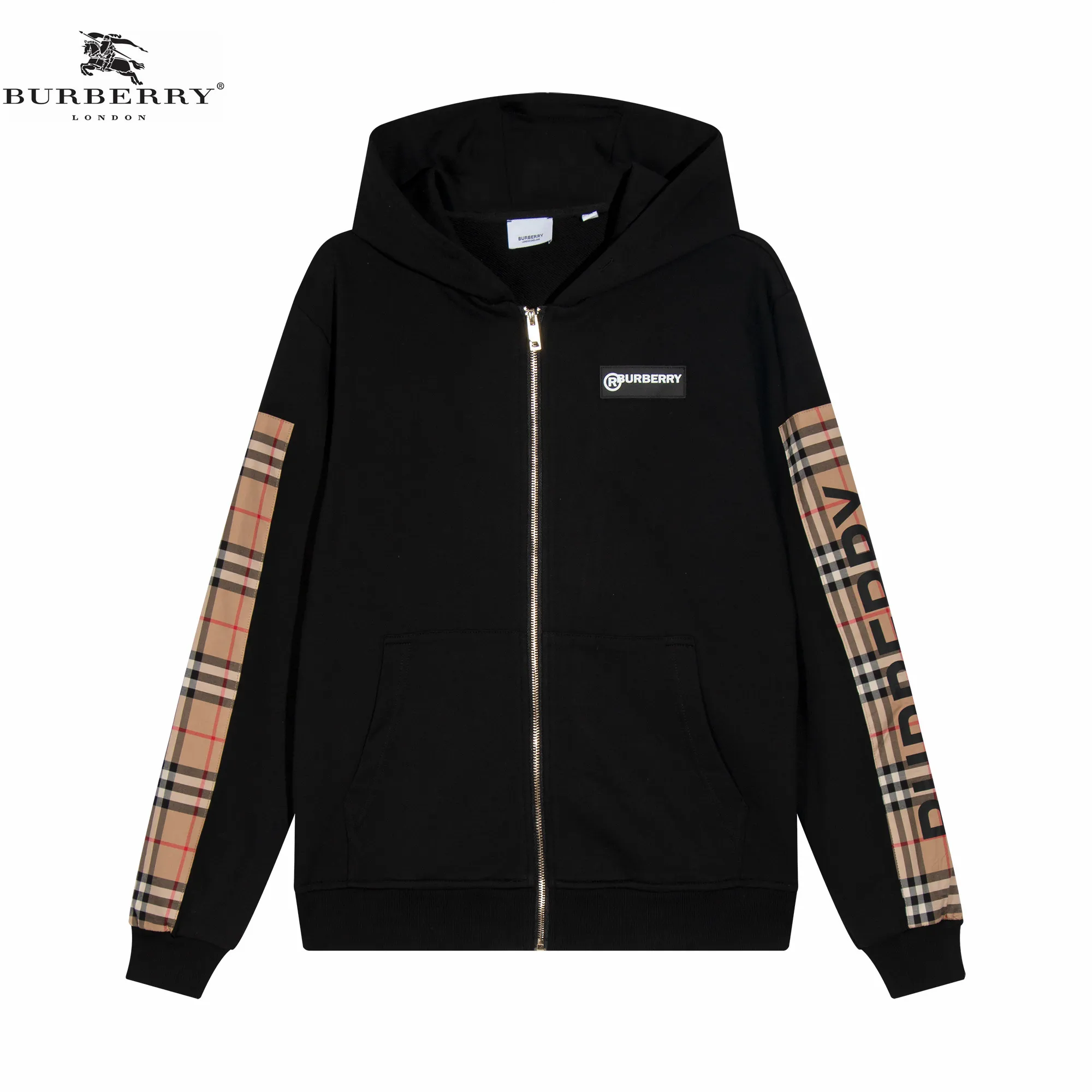 【2026】【BURBERRY 公式旗艦店】バーバリー   ジップパーカー 好評に付き再入荷！