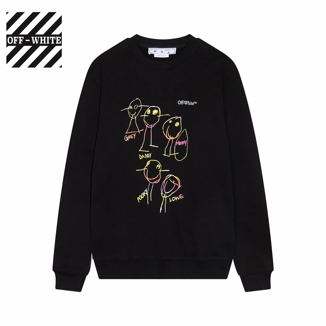 【2026】【OFF-WHITE  公式旗艦店】オフホワイトス丸首の衛衣ウェットご好評に付き再入荷！