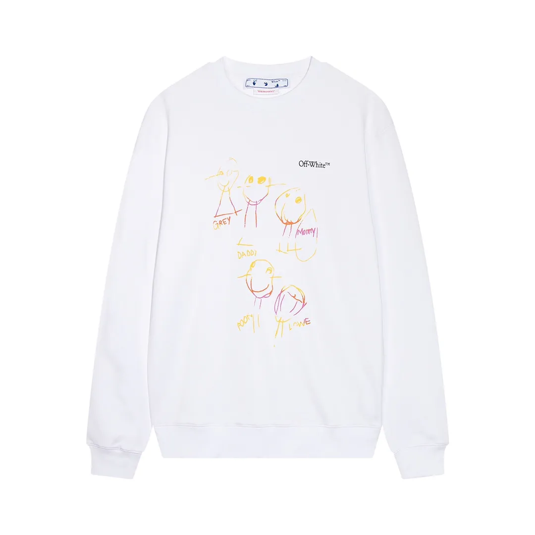 【2026】【OFF-WHITE  公式旗艦店】オフホワイトス丸首の衛衣ウェットご好評に付き再入荷！