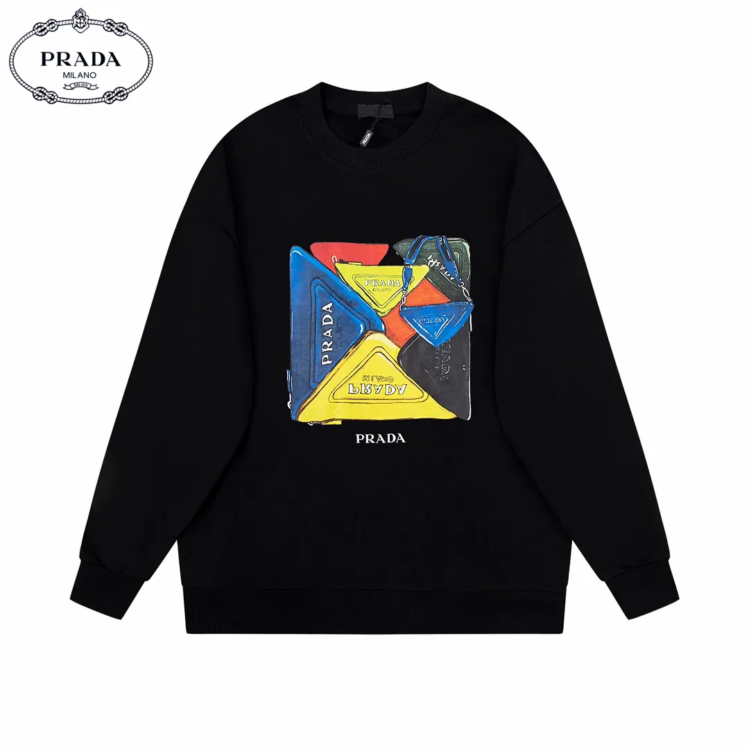 【2026】【PRADA  公式旗艦店】プラダ 丸首の衛衣 スウェットご好評に付き再入荷！