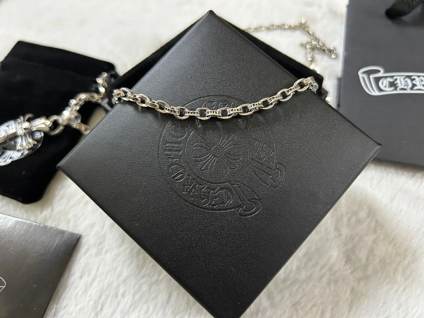 【2026】【CHROME HEARTS 】ネックレス、新しいネックレス万能シンプルファッションオーナメント