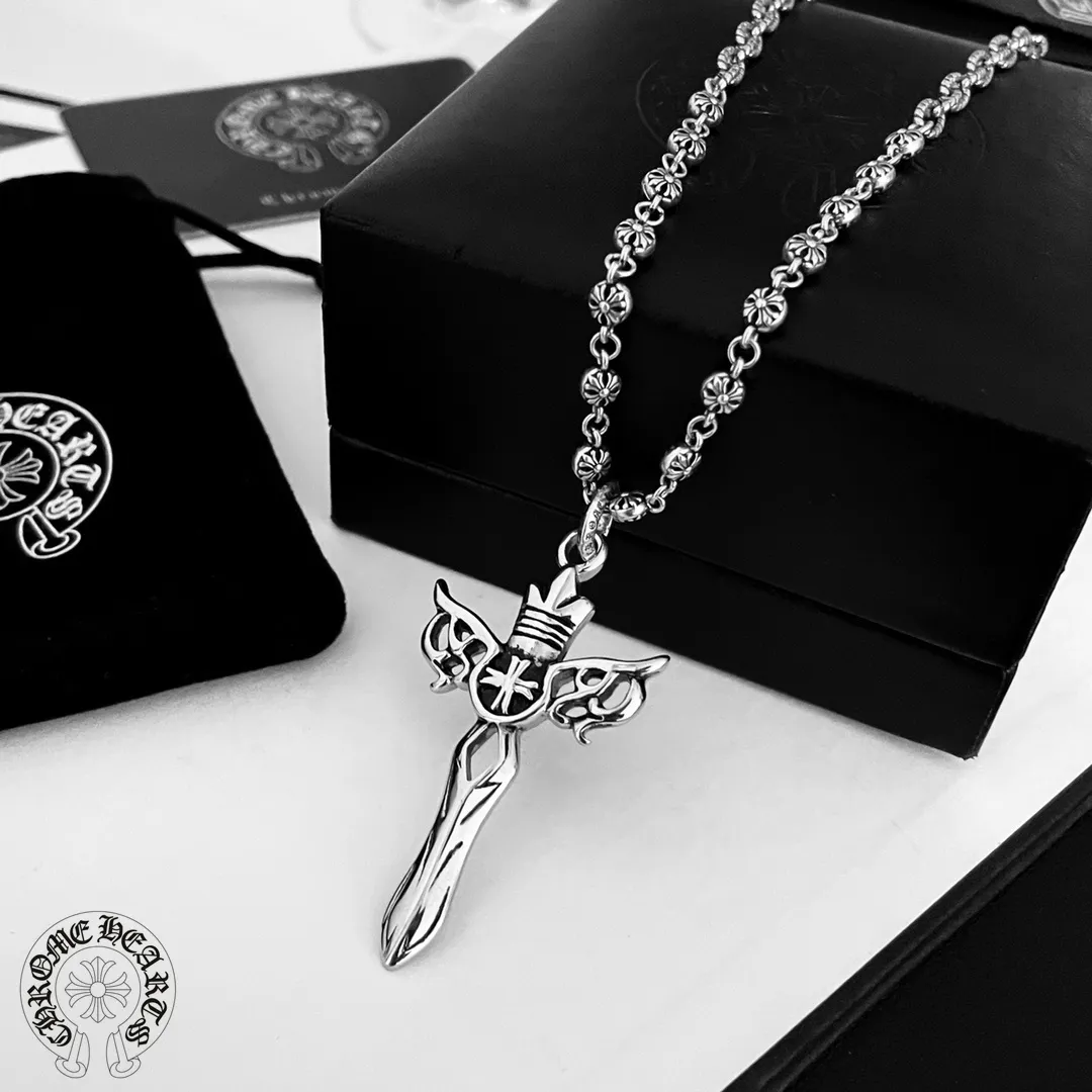 【2026】【CHROME HEARTS 】ネックレス、新しいネックレス万能シンプルファッションオーナメント
