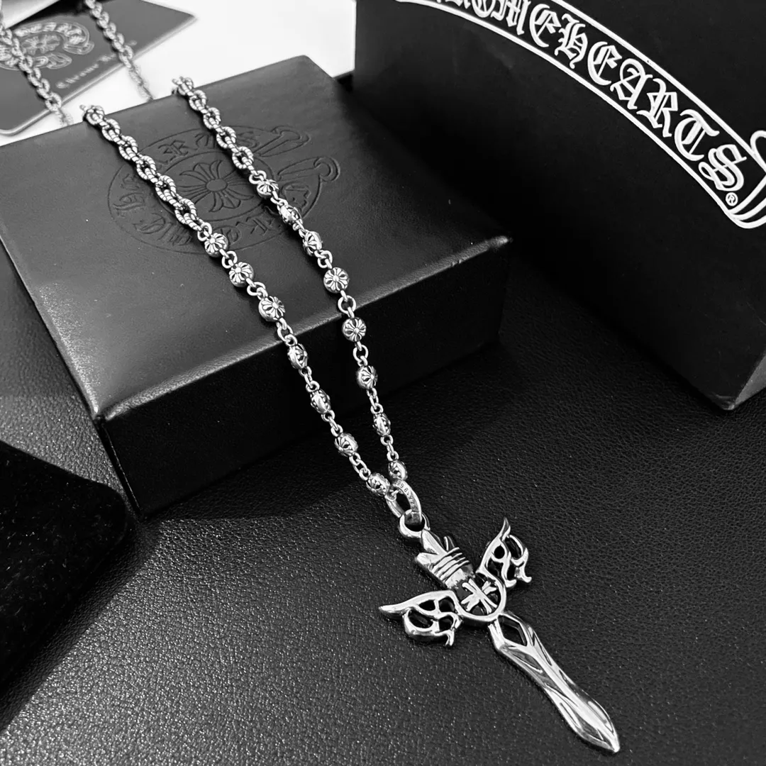 【2026】【CHROME HEARTS 】ネックレス、新しいネックレス万能シンプルファッションオーナメント