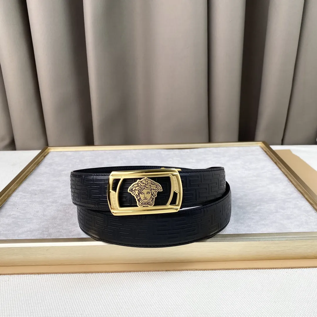 【2026】【VERSACE】(ヴェルサーチ) 3.5cmベルト メンズ